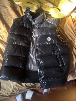 MONCLER TIBB GILET VEST - BLACK SIZE 2