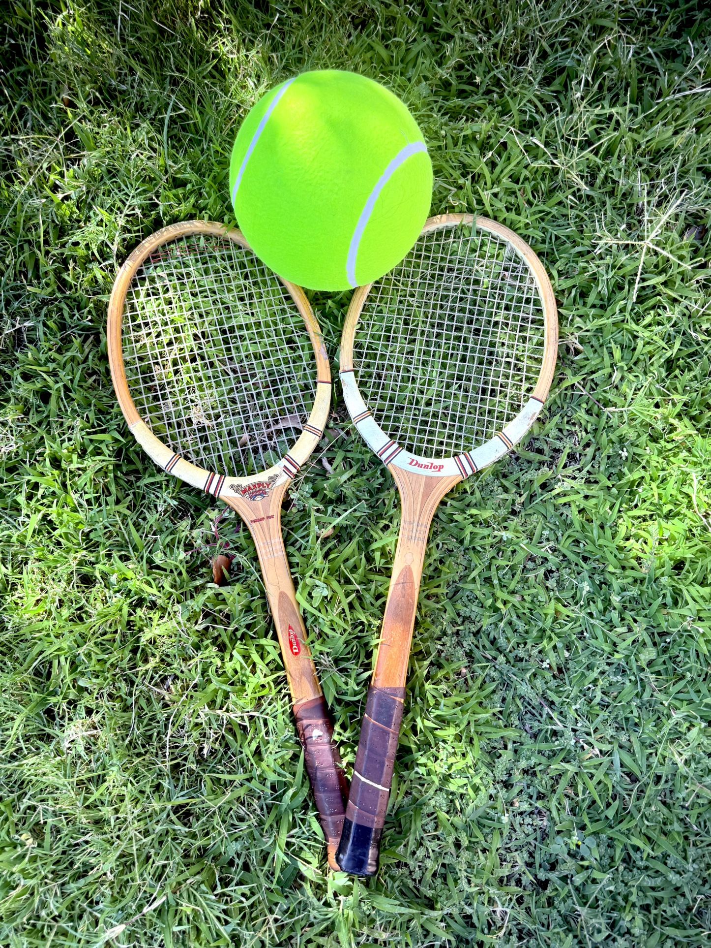 vintage wooden tennis rackets