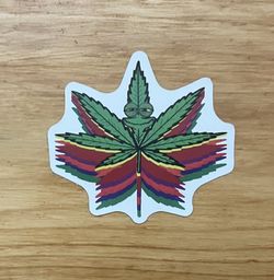 Rasta Leaf Fusion Sticker