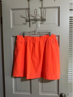 Lou & Grey Women's Salmon Elastic Waist Athletic Skort NWT Size XL