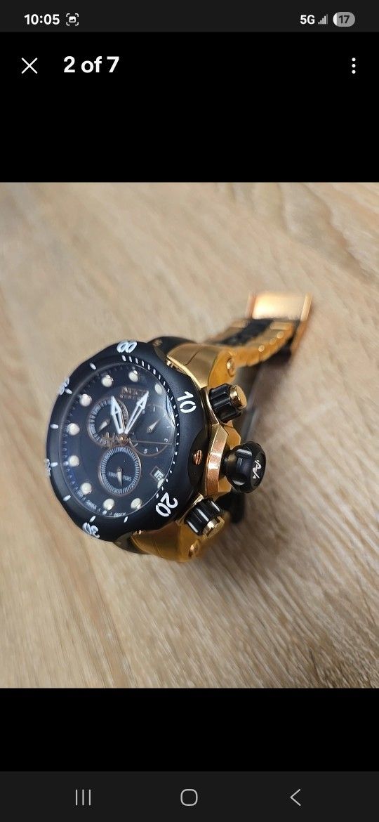 Invicta Men's 53.7mm Venom Swiss Ronda Z60 Caliber Quartz Silver TONE Watch
