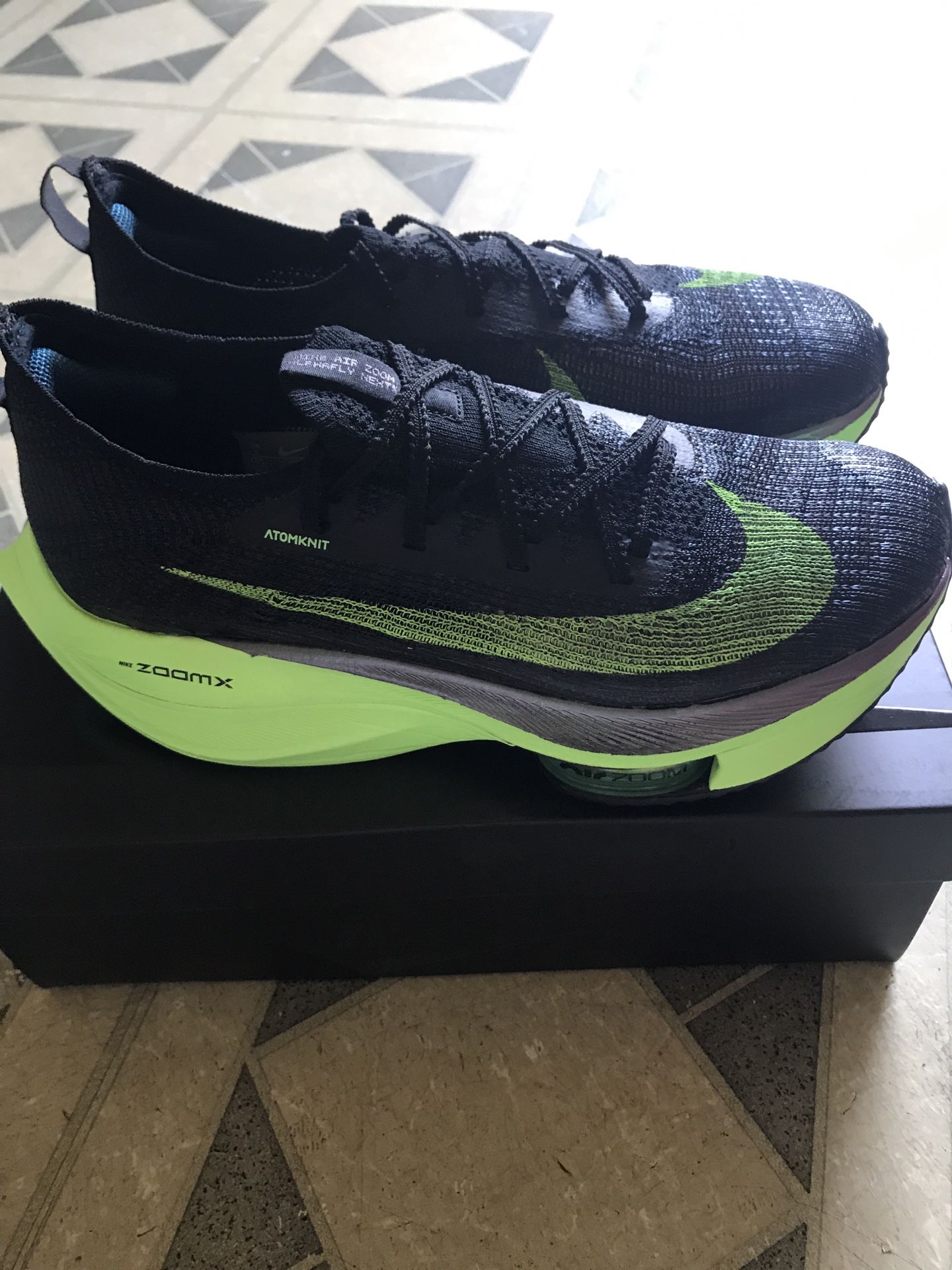 Nike Air Zoom Alphafly Next% Electric Green Size 9