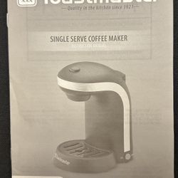 Toastmaster Single Serve Coffee Maker