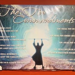 Ten Commandments Parting Of The Red Sea Wall Decor Canvas Art