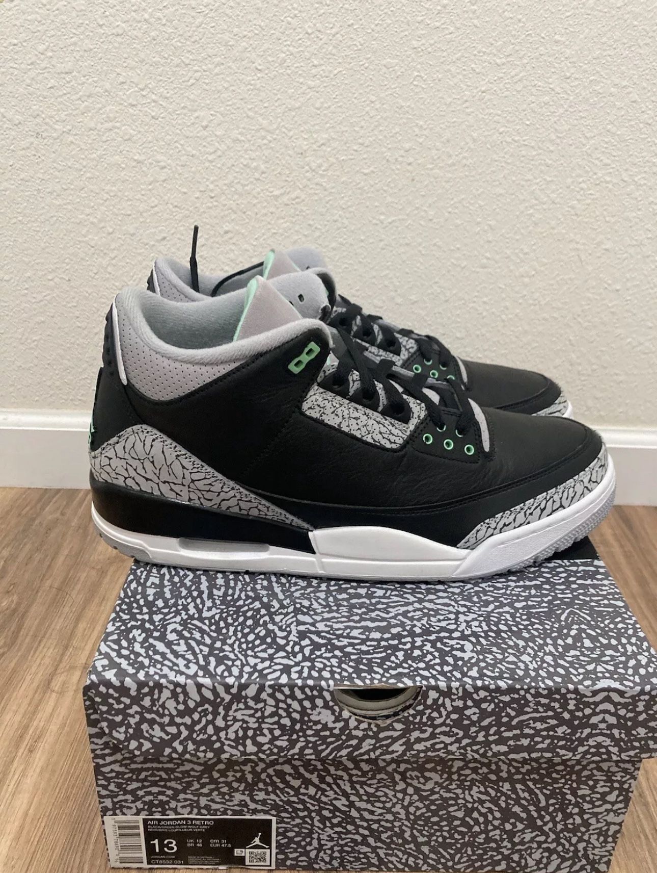 Jordan 3 Green Glow