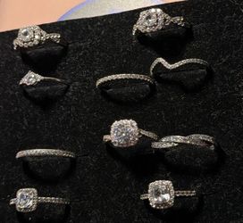 Sterling Silver Rings- Set of 10, but Willing to Sell Some Individual Rings