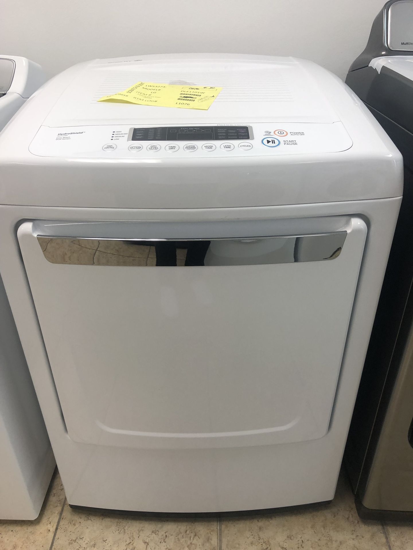 LG 7.3 cu.ft. Ultra Large Capacity Dryer Full 1 Year Warranty take home for $39 down