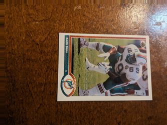 Dolphin trading card 1991 Keith Sims