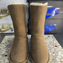 BEARPAW Lori Girls' Toddler-Youth Hickory Boots Size 2 Youth