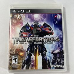 Transformers Rise of the Dark Spark PlayStation  No Manual PlayStation 3  Tested