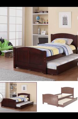 Twin Bed with trundle twin not including mattress