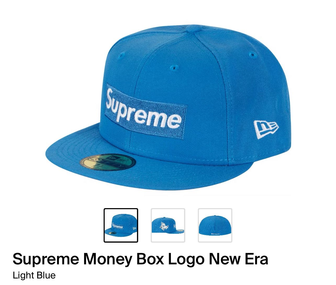 Supreme Money Box Logo New Era Hat
