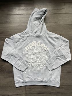 Brand new Spider Worldwide OG Web 'Heather Grey' Hoodie