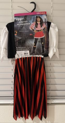 Pirate Girl Costume Size s (4-6) OBO