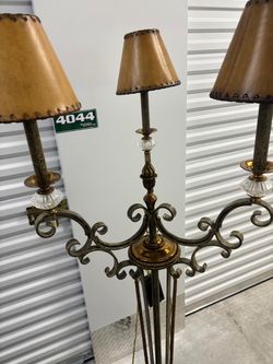 Maitland Smith candelabra-style floor lamp, likely from the late 20th century