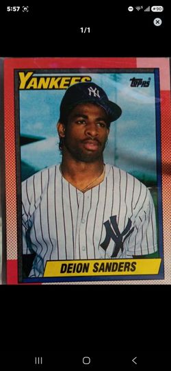 Dion Sanders 1990 tops and Score baseball cards mint conditions