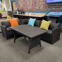 Outdoor Patio Furniture Dining Table Set