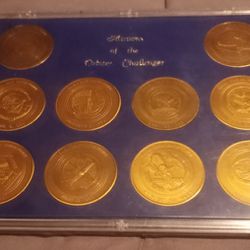 "Missions of the Orbiter Challenger" Set of 10 Commemorative BRONZE Coins