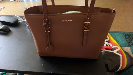 NEW Michael Kors Quinn Medium Leather Tote Bag -  Brown
