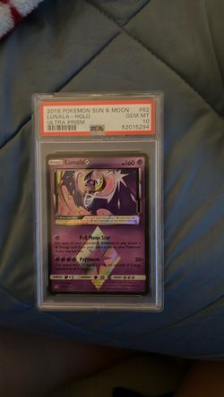 PSA 10 Lunala Prism Star Holo Pokemon Card