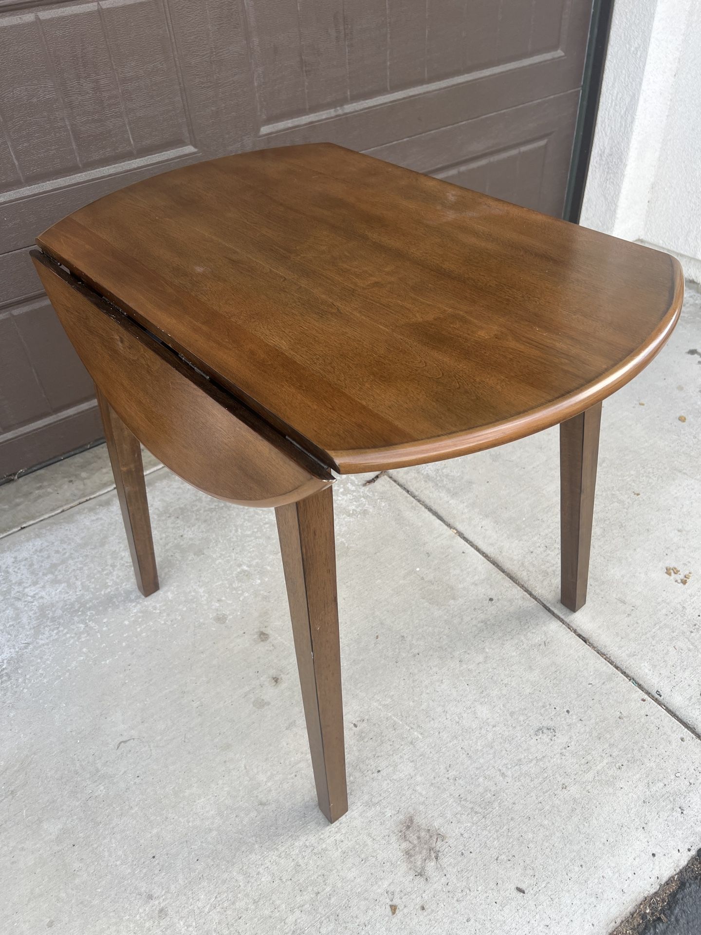 Drop Leaf Wood Dining Table