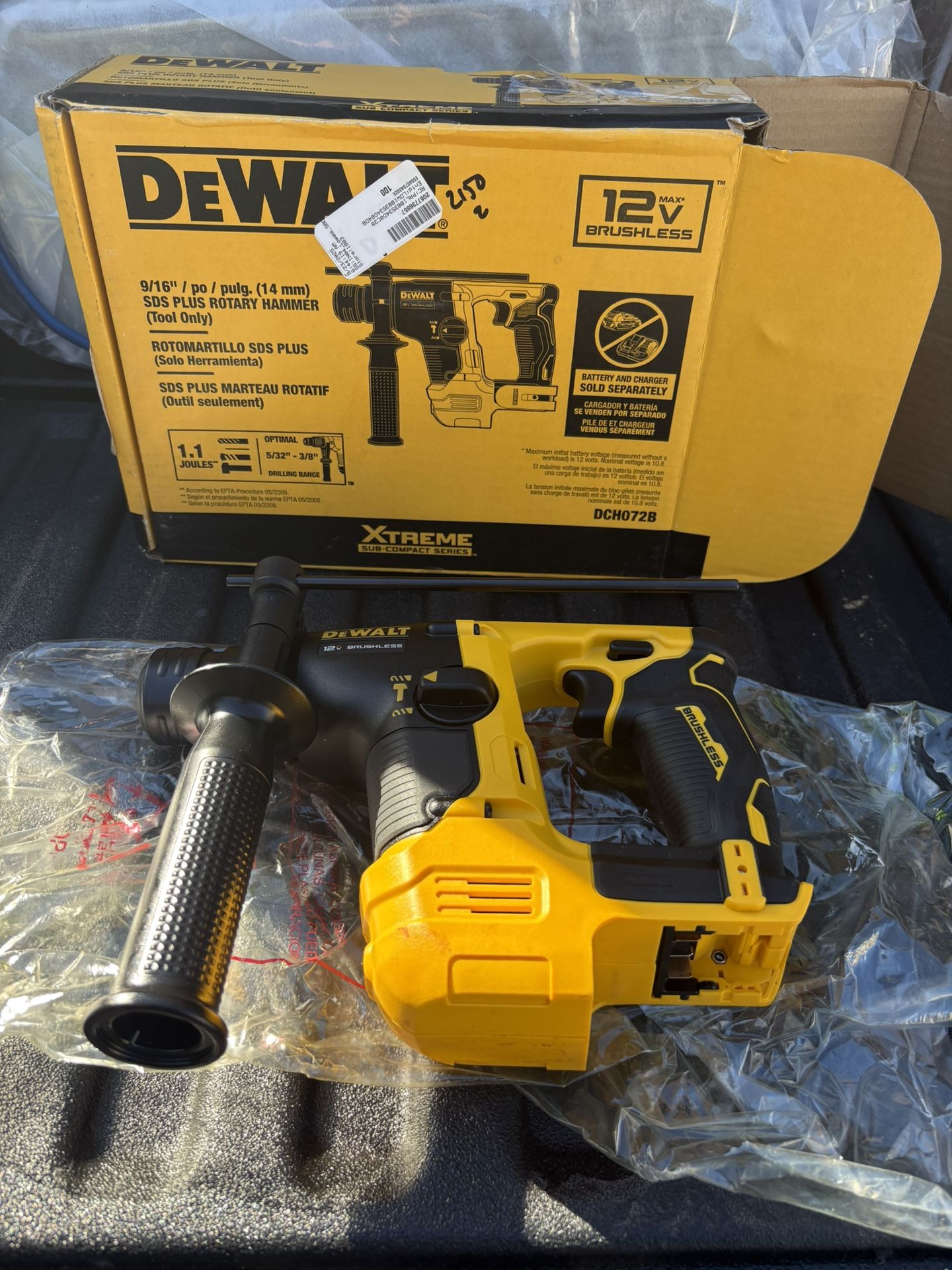 DEWALT XTREME 12V SDS-Plus Rotary Hammer Drill