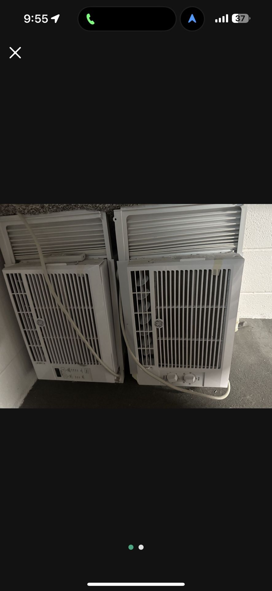 Two Window Air Conditioners 