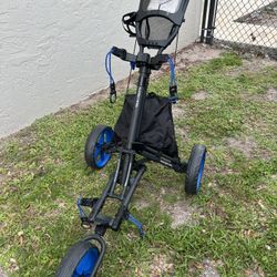 TGW HD Tour Swivel 3-Wheel Golf Push Cart LIKE NEW