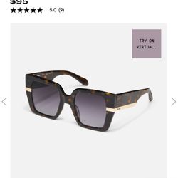 Quay sunglasses "notorious" neutral tort flame NEW