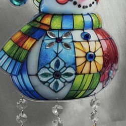 Winter Snowman Suncatcher 