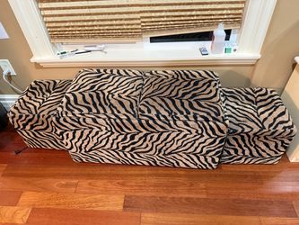 Zebra storage bench
