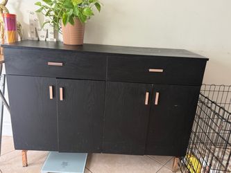 Black Storage Cabinet / Sideboard
