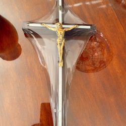 Crucifijo Bañado En Chapa De Oro -  Crucifix Jesus Gold Pleated 