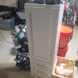 One New Cabinet White Color Tall One 