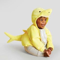 Yellow Baby Shark For 6-12 Months. 