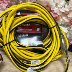 Husky 50 Ft Lighted Extension Cord