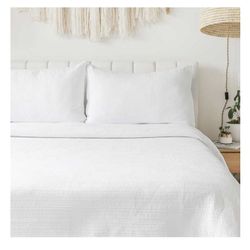 Jennifer Adams Stonewashed 3piece Quit Set Queen Size 
