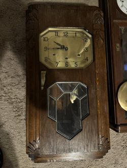 Antique Art Deco Wall Clock