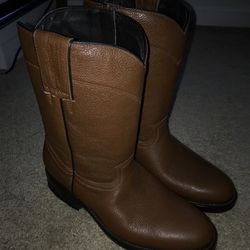 (Never Worn) Round Toe Boots With Zipper Size 7