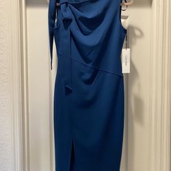 Blue Calvin Klein Shift Dress