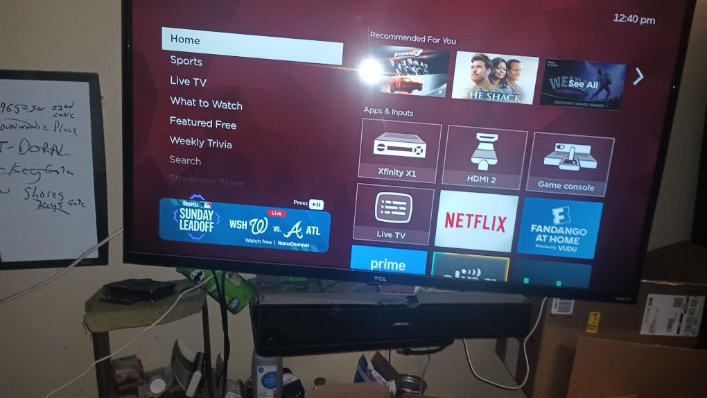 TCL Smart TV With Bose Sound Bar