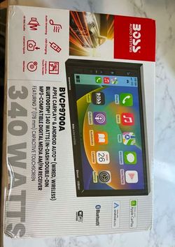 BOSS Audio Systems BVCP9700A - Car Stereo - Apple CarPlay, Android Auto, Dual Din, 7-inch Touch Screen, Bluetooth, without CD and DVD Player, AM/FM Ra