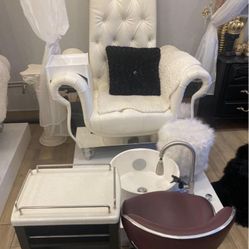 Pedicure Chair Manicure Table for Sale in Riverside CA OfferUp