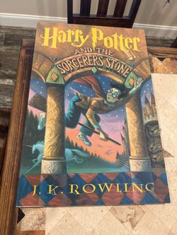 Vintage 2000 Harry Potter Sorcerer’s Stone Canvas Print (30" x 20")