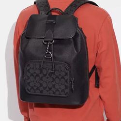 Coach Backpack Leather Signature C9864 Sullivan