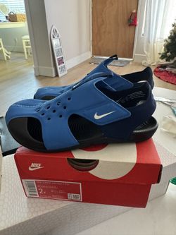 Kids Nike Sandals, Blue, Size 2, Brand New