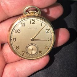 Vintage pocket watch Hamilton 917. WORKING
