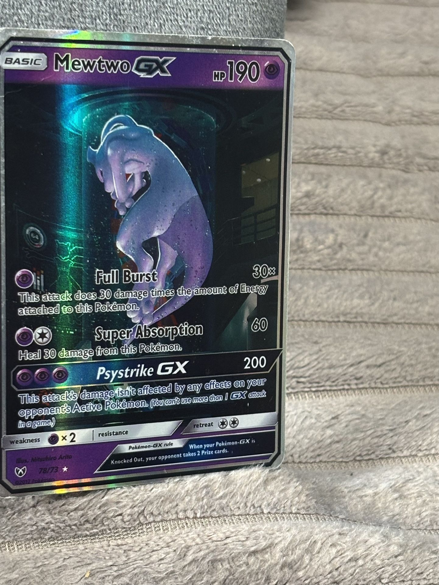 Mewtwo Gx Holo 78/73 Shining Legends 