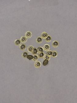 21 Pack 1/4" Pin Length Gold Tubular Rivets Leather Craft Hardware