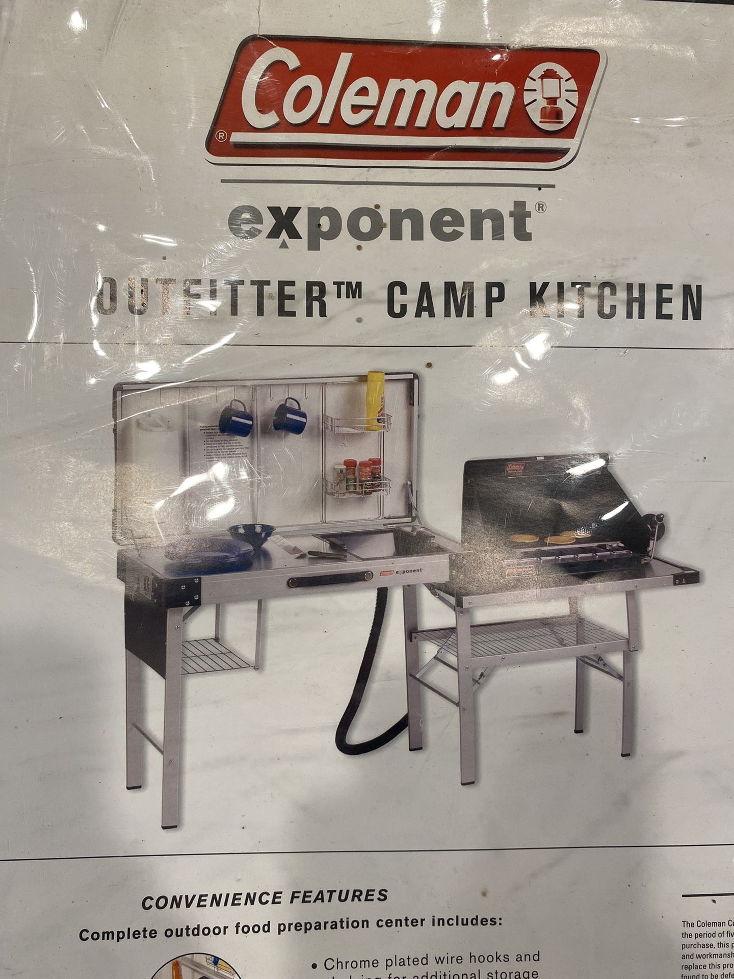 Vintage style Coleman Exponent Outfitter Camp Kitchen
